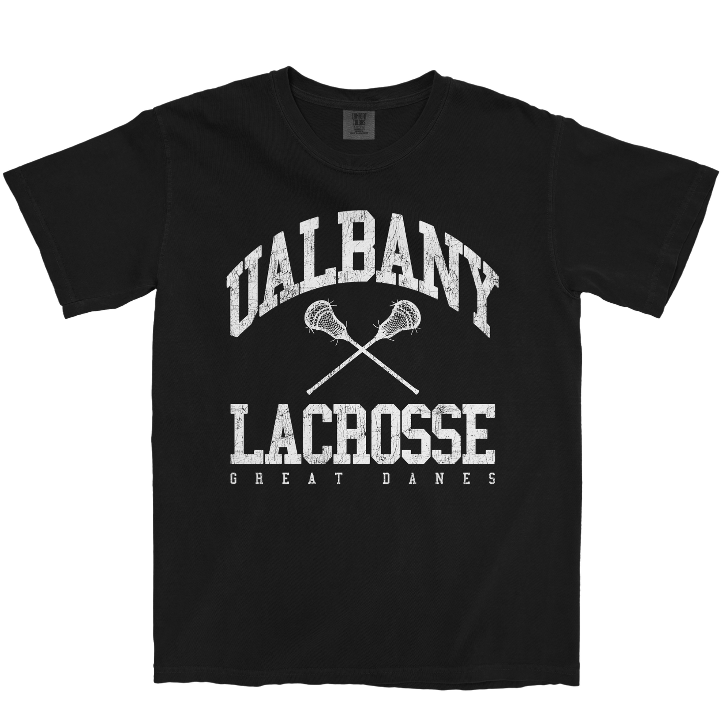 UALBANY LACROSSE 'GREAT DANES' BLACK T-SHIRT