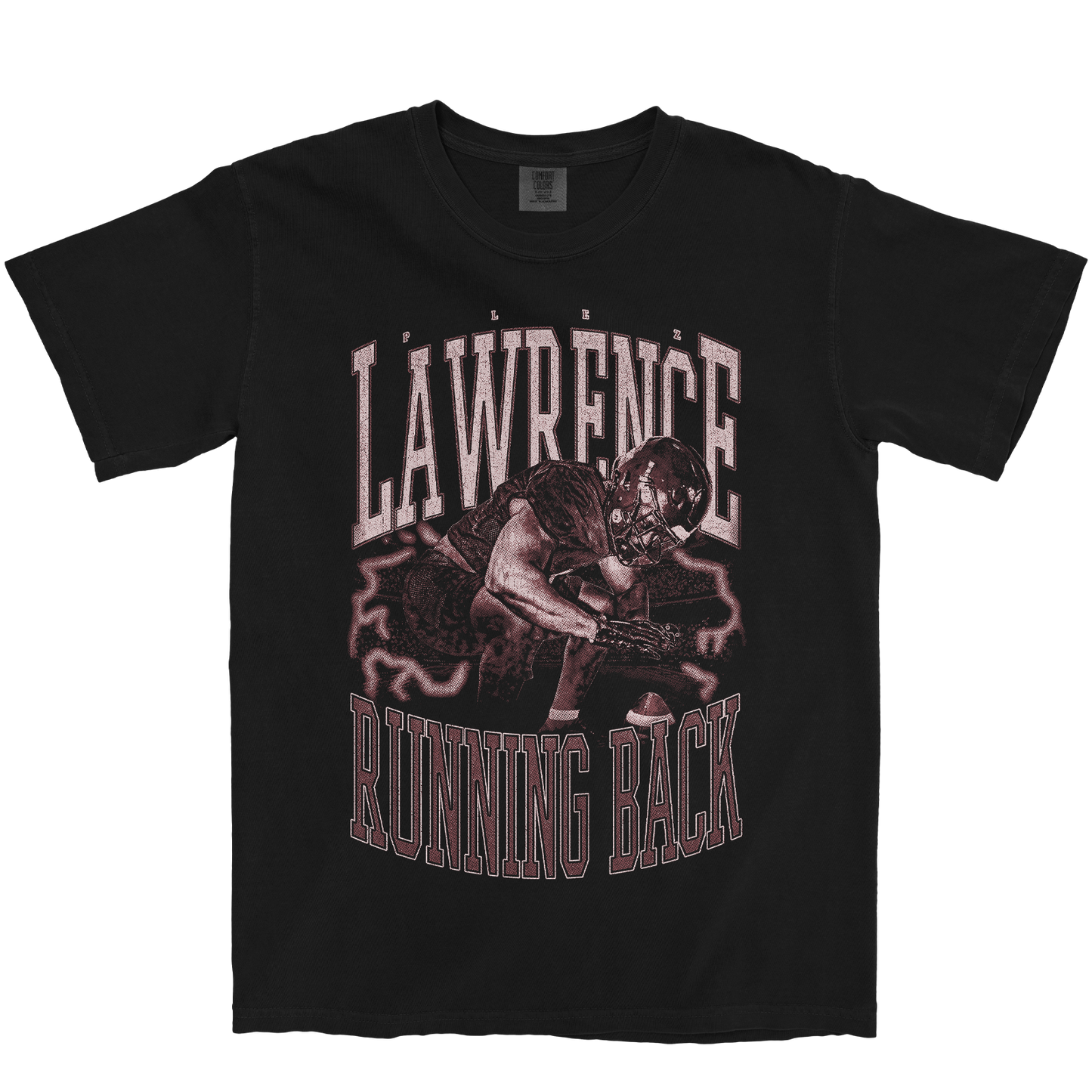 PLEZ LAWRENCE VINTAGE BLACK TEE