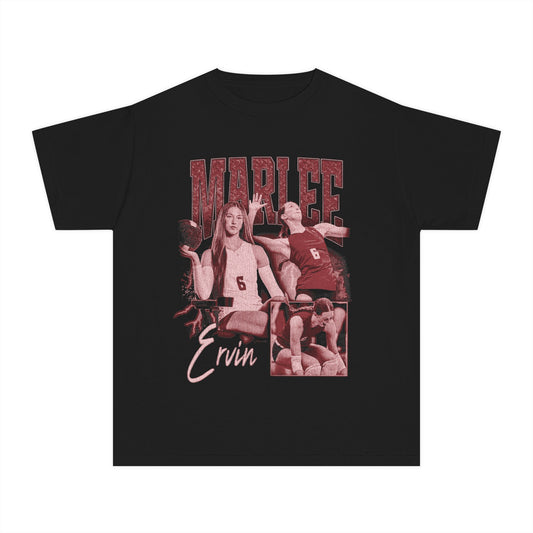 MARLEE ERVIN YOUTH GRAPHIC BLACK TEE
