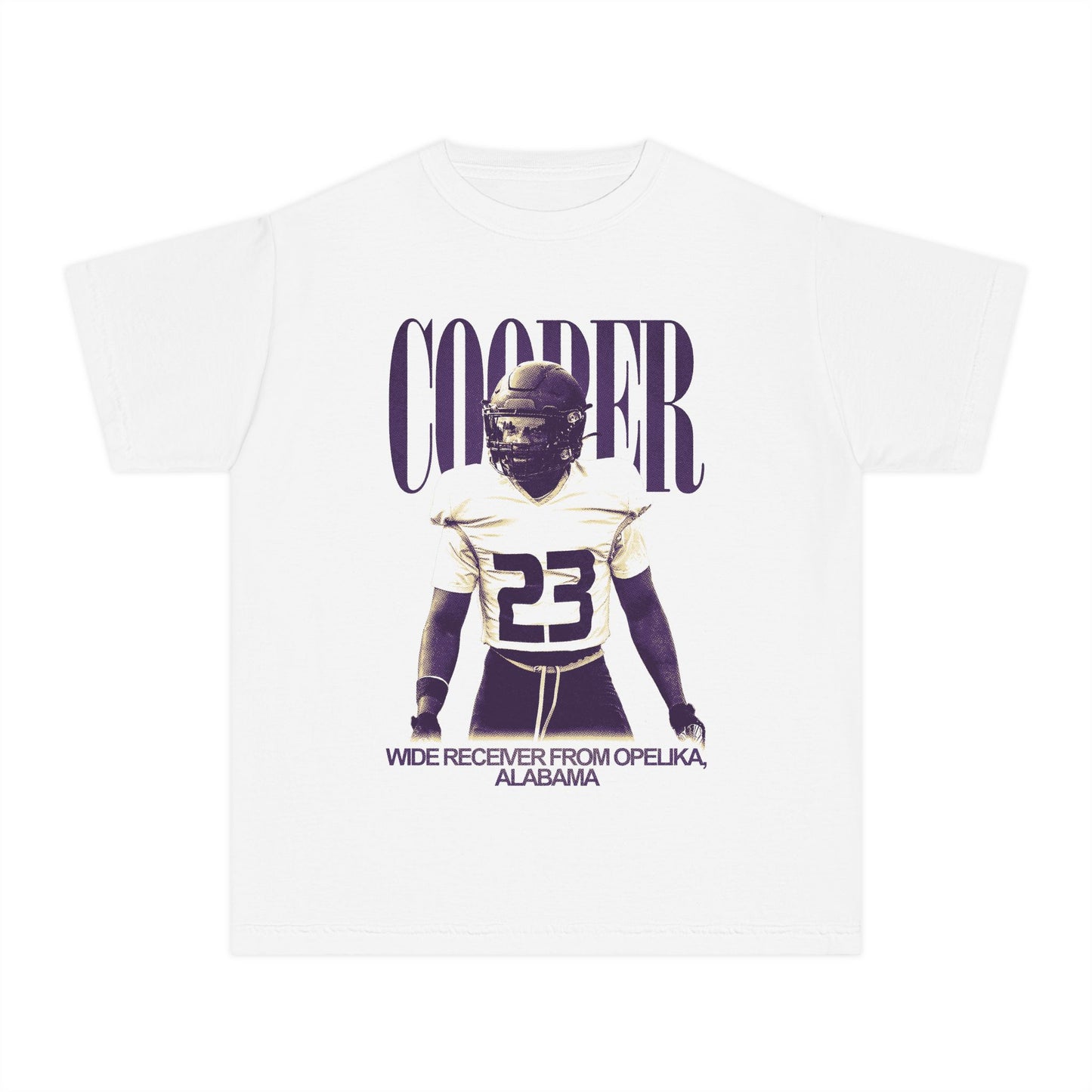 KADEN COOPER YOUTH VINTAGE WHITE TEE