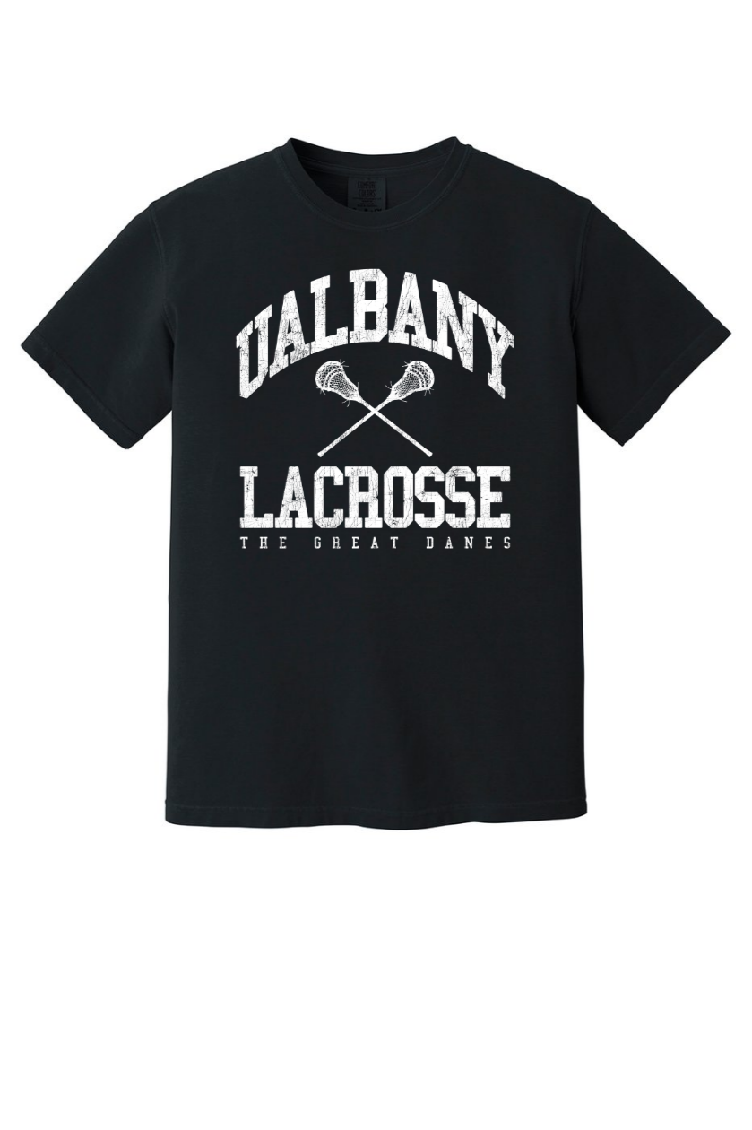 UALBANY LACROSSE 'GREAT DANES' BLACK T-SHIRT