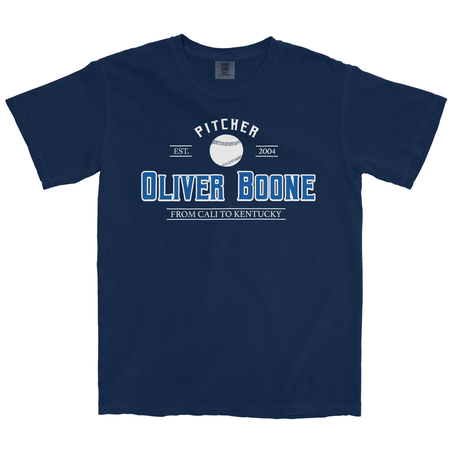 OLIVER BOONE CALI TO KENTUCKY VINTAGE NAVY TEE