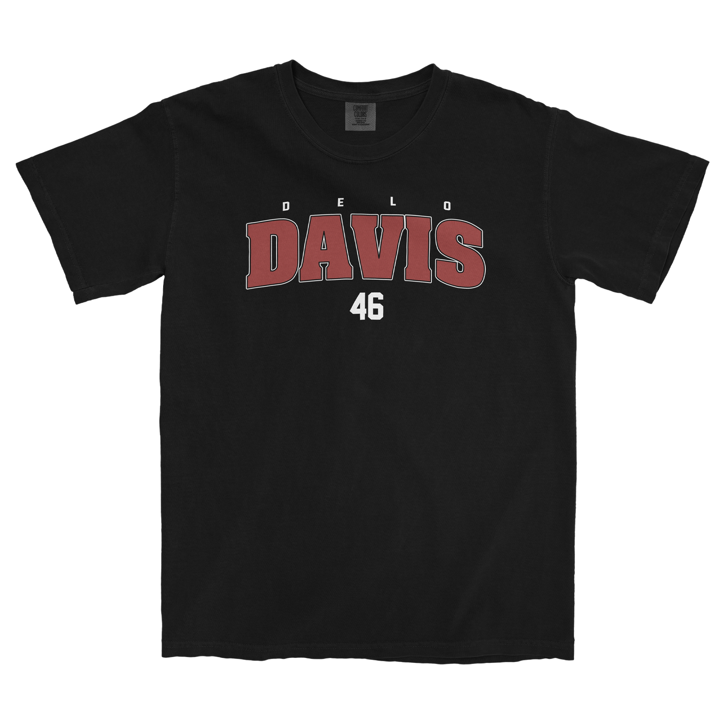 DELO DAVIS VINTAGE BLACK TEE