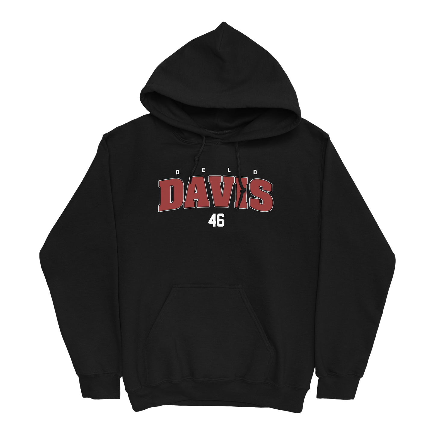 DELO DAVIS BLACK HOODIE