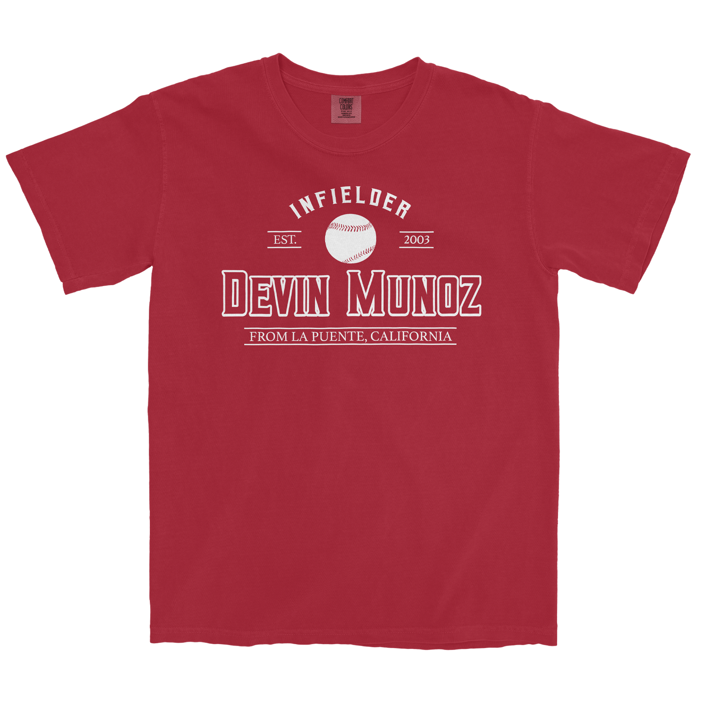 DEVIN MUNOZ CLASSIC RED TEE