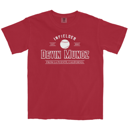 DEVIN MUNOZ CLASSIC RED TEE