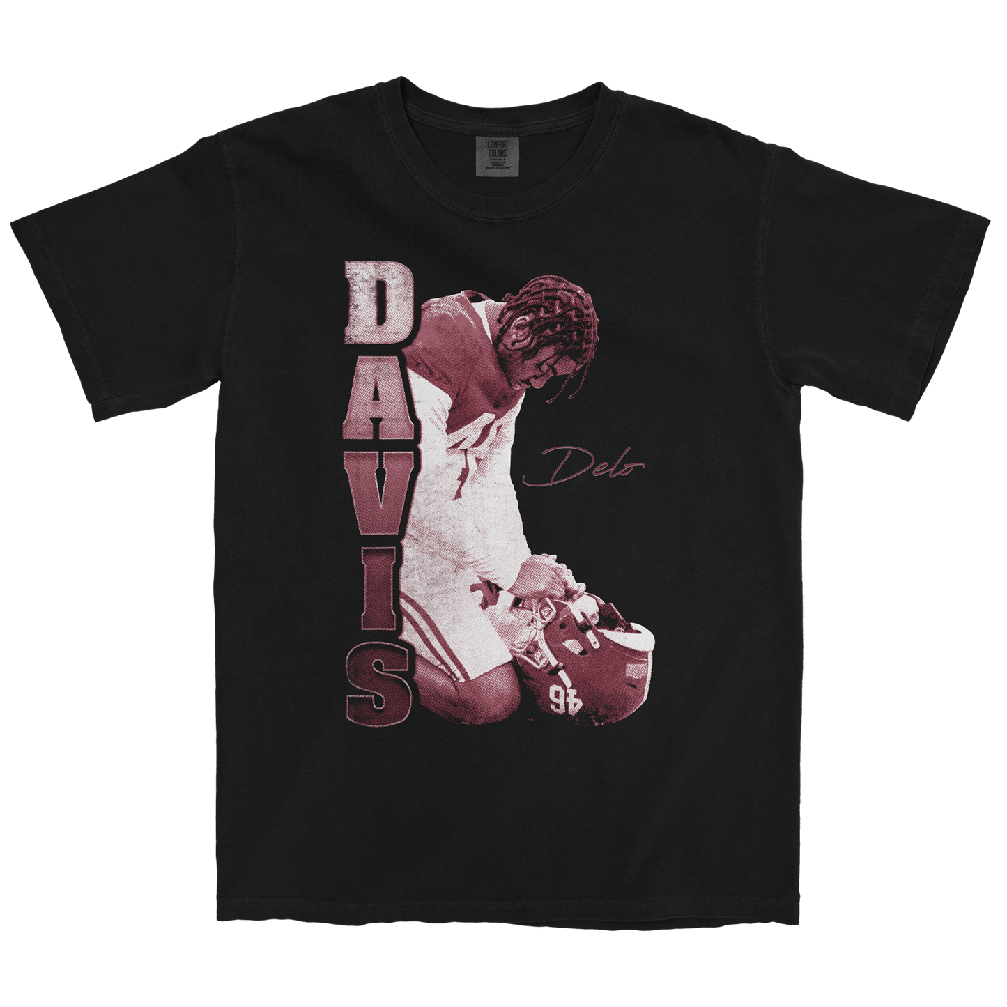 DELO DAVIS PRAYER BLACK TEE