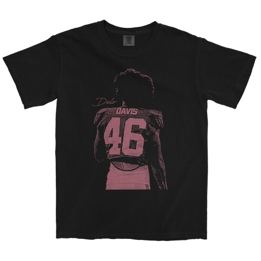 DELO DAVIS "46" VINTAGE BLACK TEE