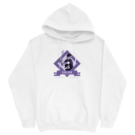 CADE GALKO CLASSIC WHITE HOODIE