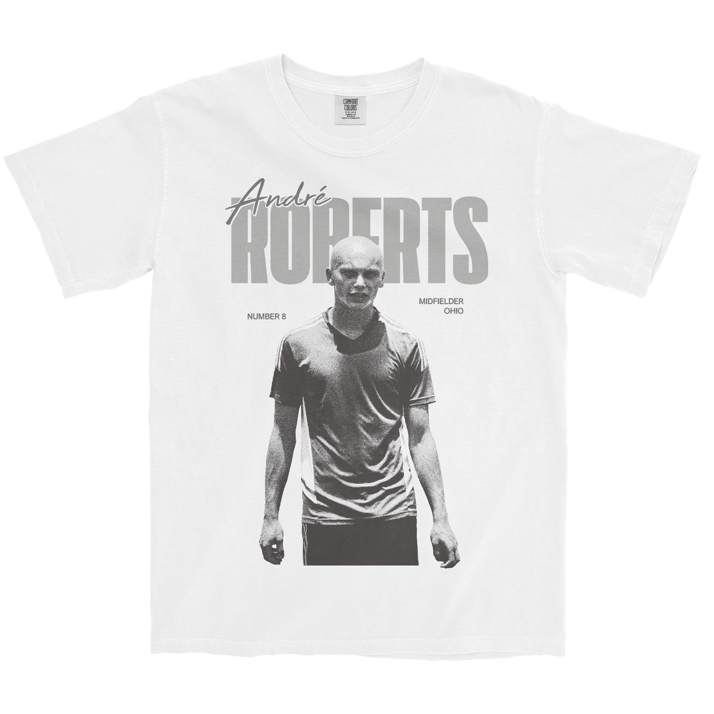 ANDRE ROBERTS VINTAGE WHITE TEE