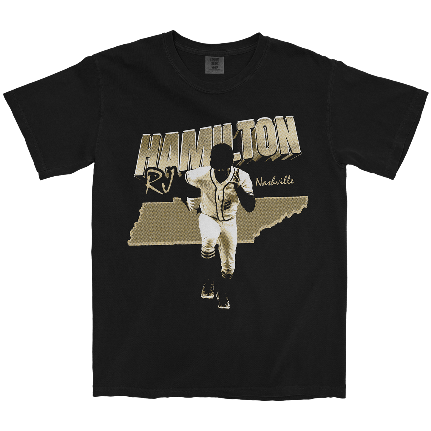 RJ HAMILTON VINTAGE BLACK TEE