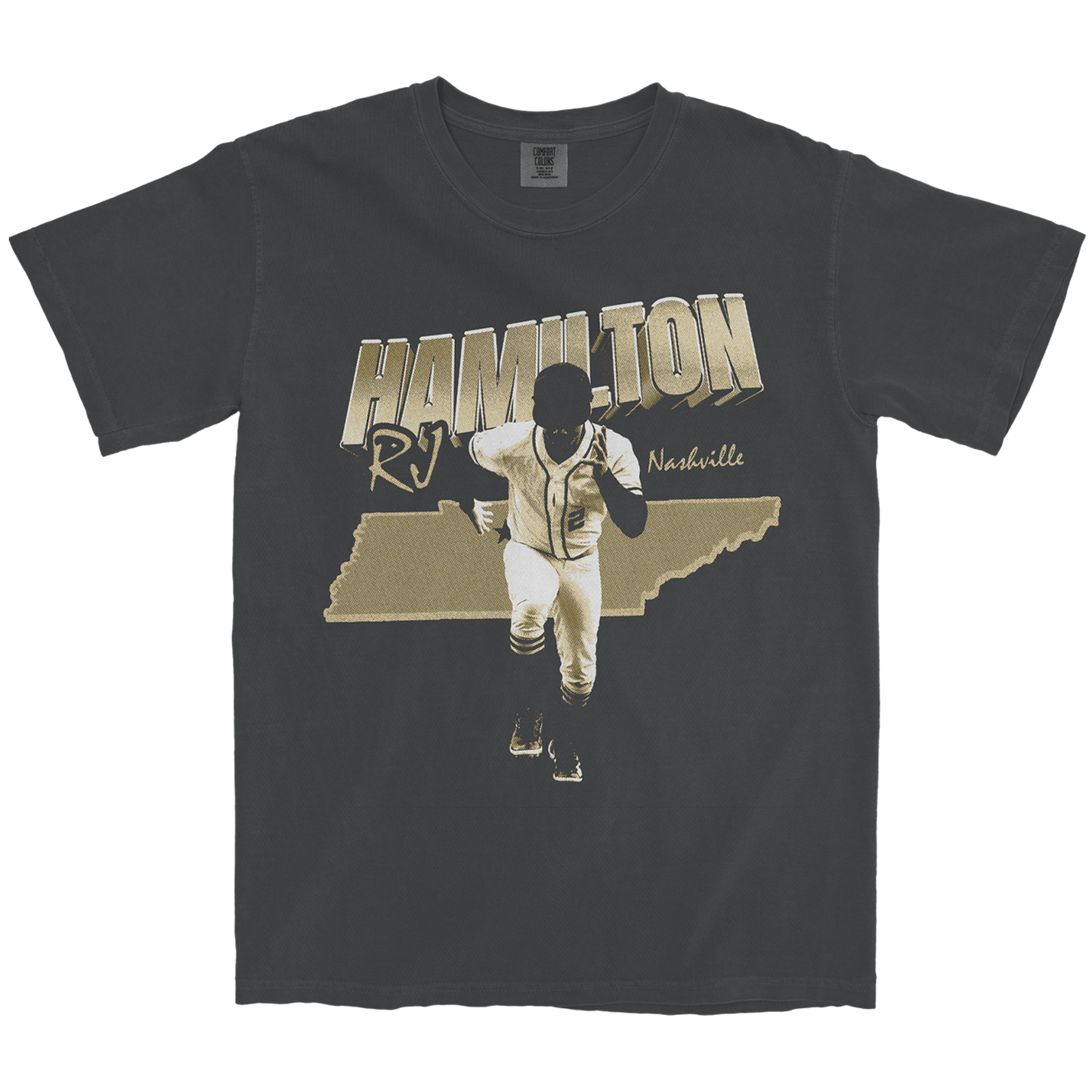 RJ HAMILTON VINTAGE GRAPHITE TEE