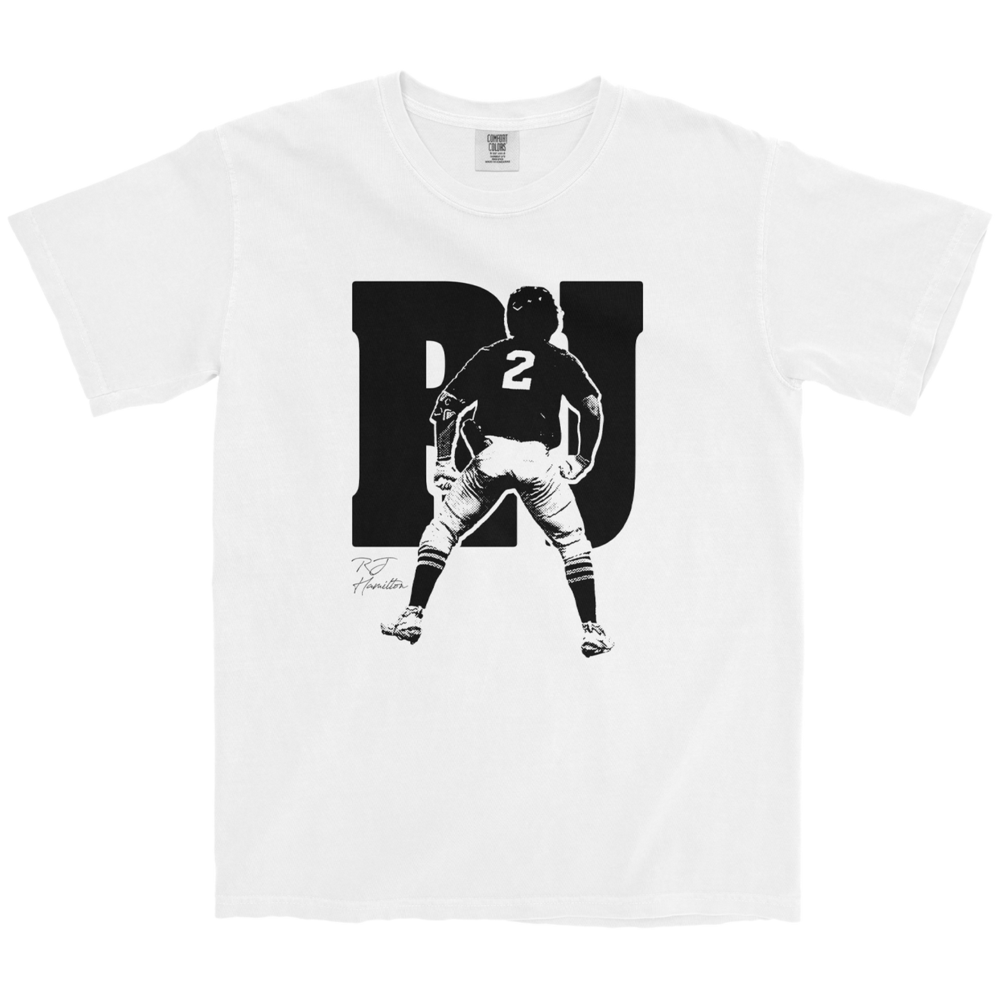 RJ HAMILTON "2" WHITE TEE