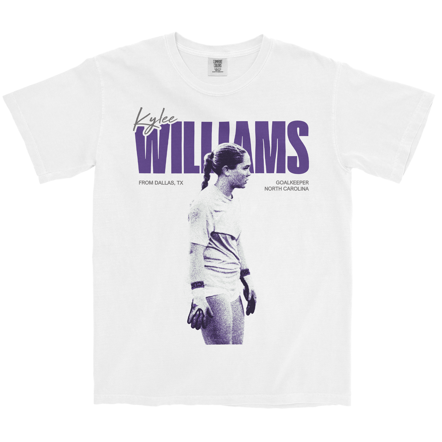 KYLEE WILLIAMS GRAPHIC WHITE TEE