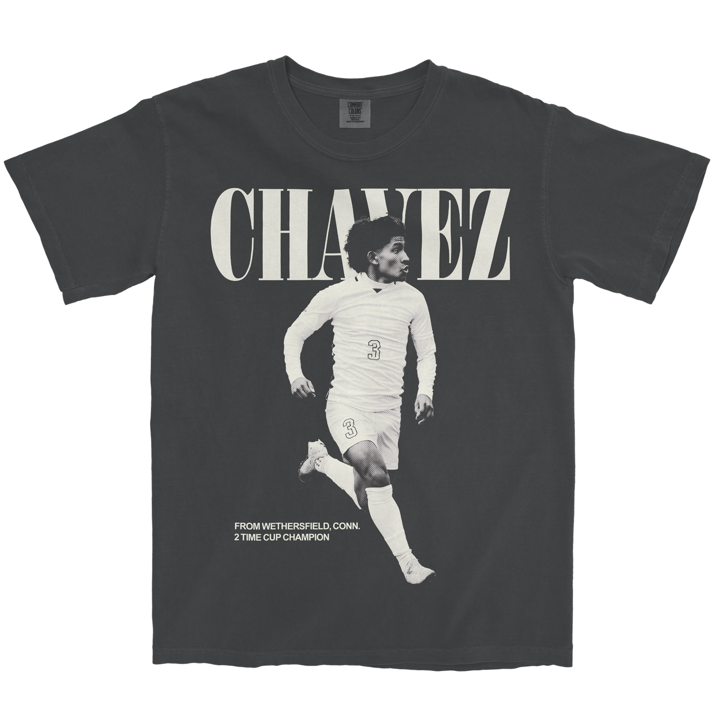 GABRIEL CHAVEZ REVERSE VINTAGE GRAPHITE TEE