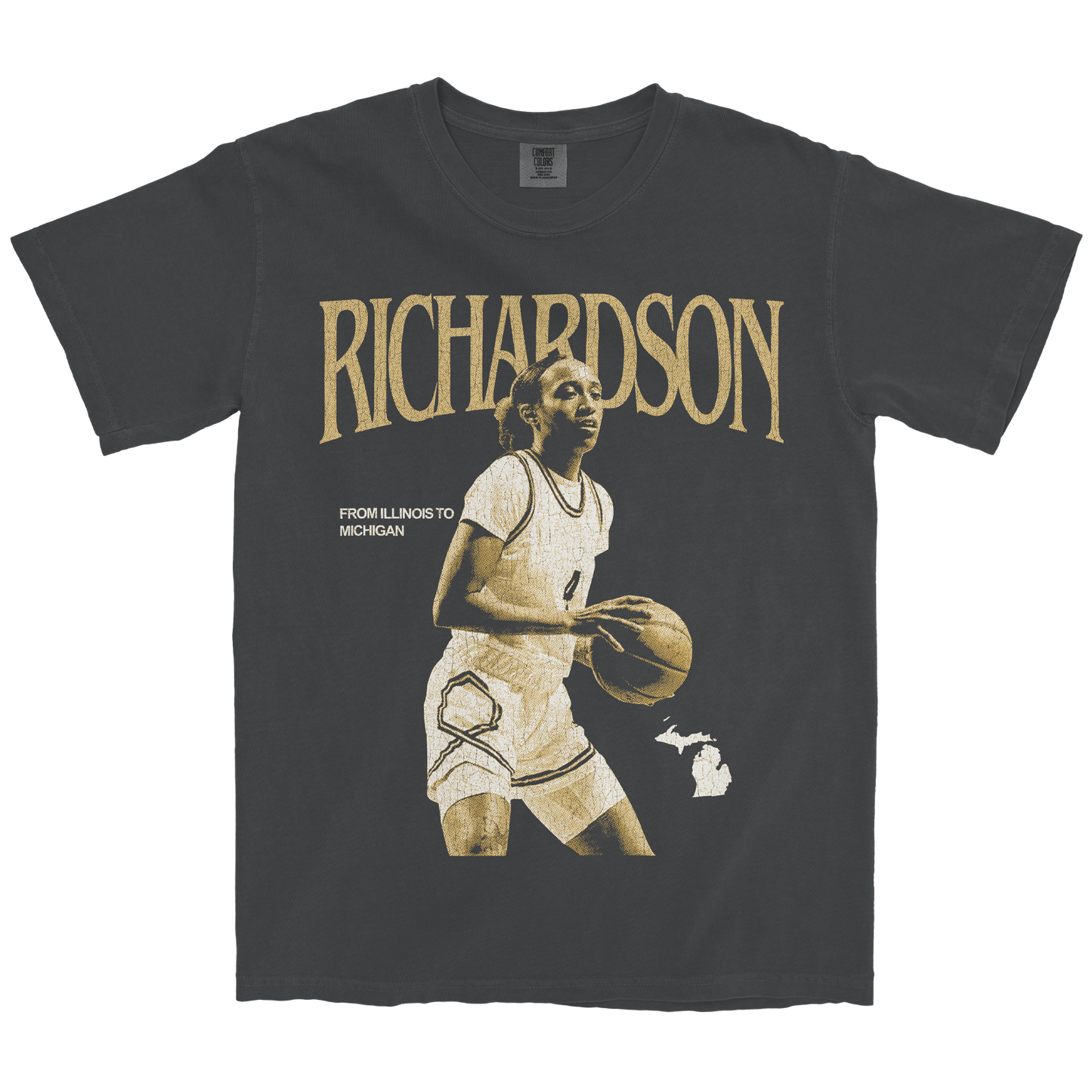 DE'AHNA RICHARDSON VINTAGE GRAPHITE TEE