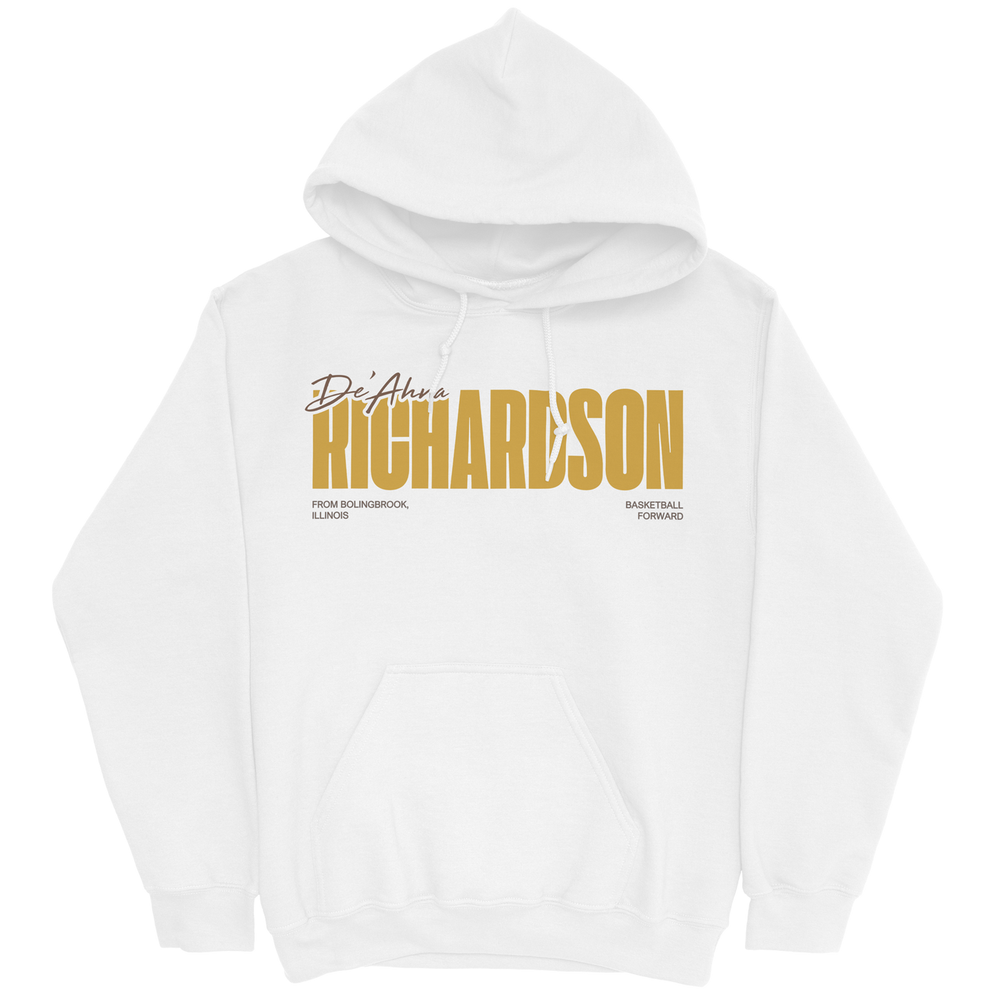 DE'AHNA RICHARDSON WHITE HOODIE