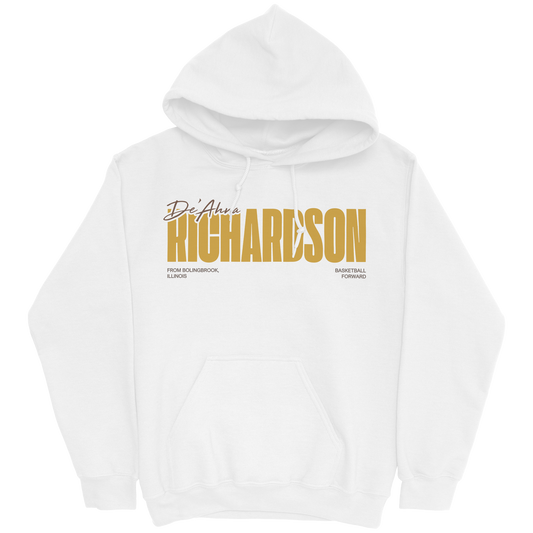 DE'AHNA RICHARDSON WHITE HOODIE