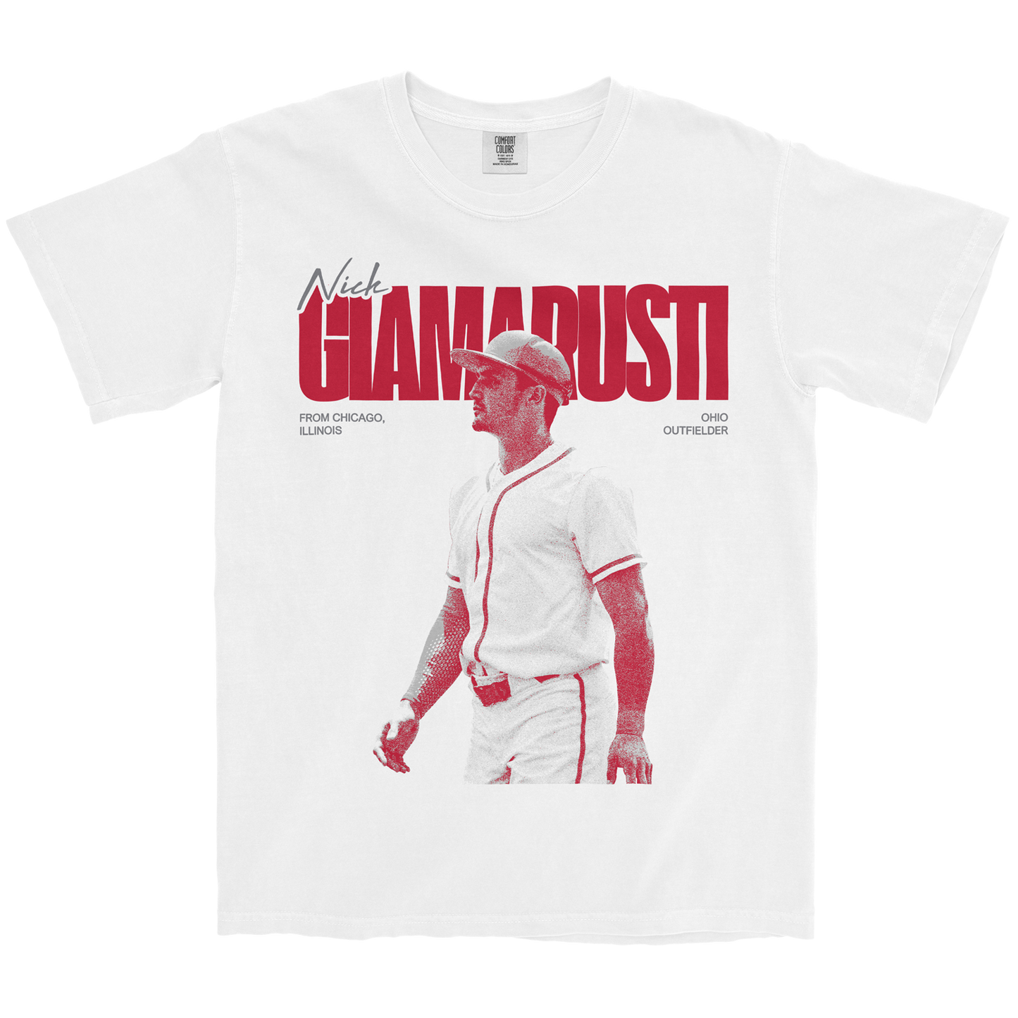 NICK GIAMARUSTI GRAPHIC WHITE TEE