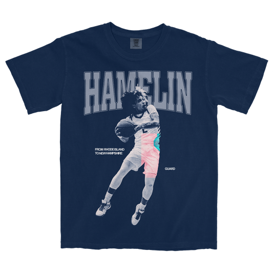 JAWARIE HAMELIN VINTAGE NAVY TEE