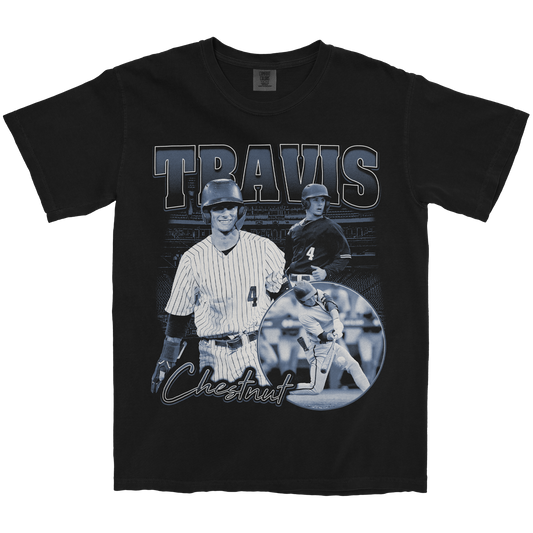 TRAVIS CHESTNUT NEW GRAPHIC BLACK TEE