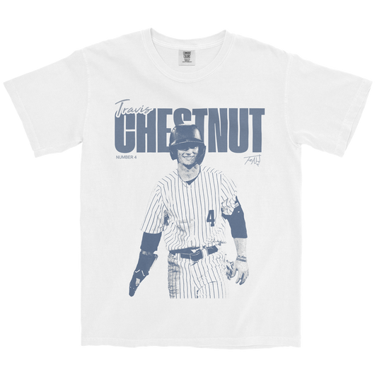 TRAVIS CHESTNUT NEW VINTAGE WHITE TEE