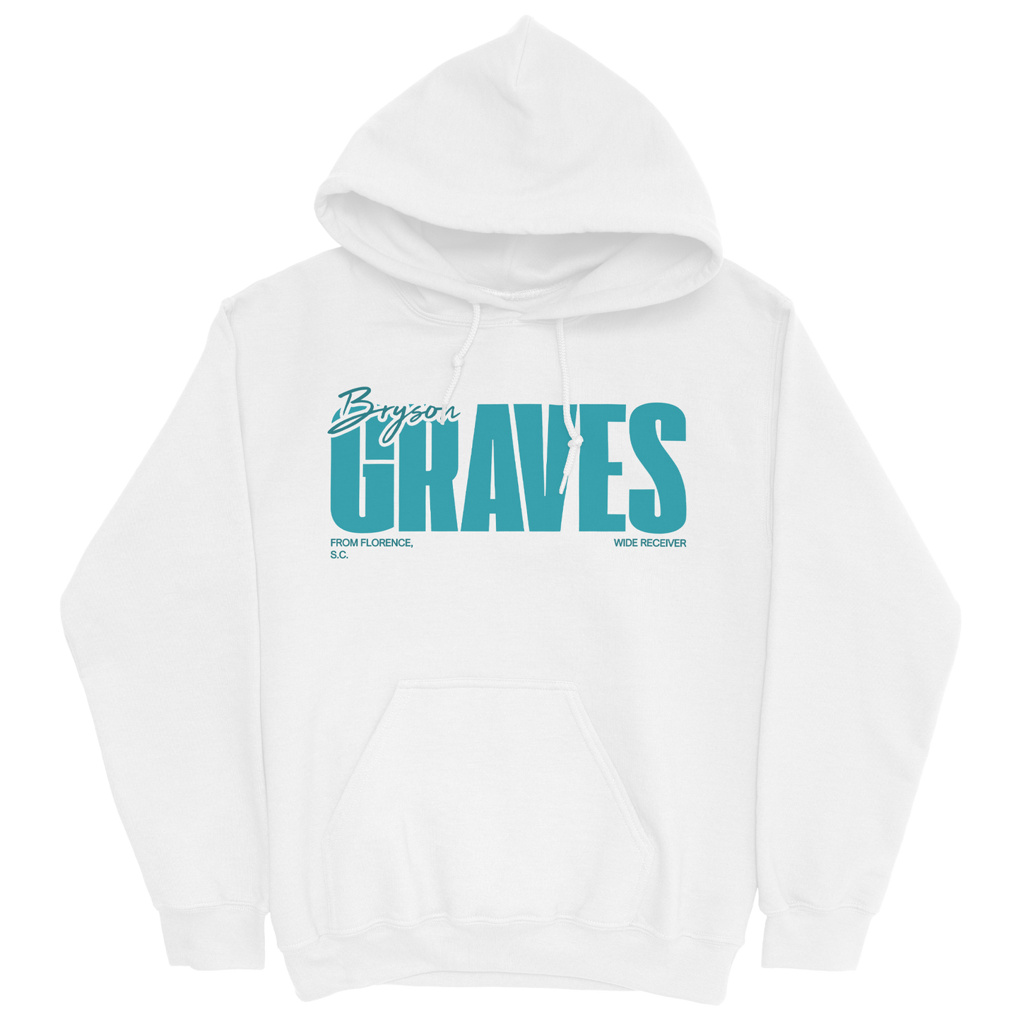 BRYSON GRAVES CLASSIC WHITE HOODIE