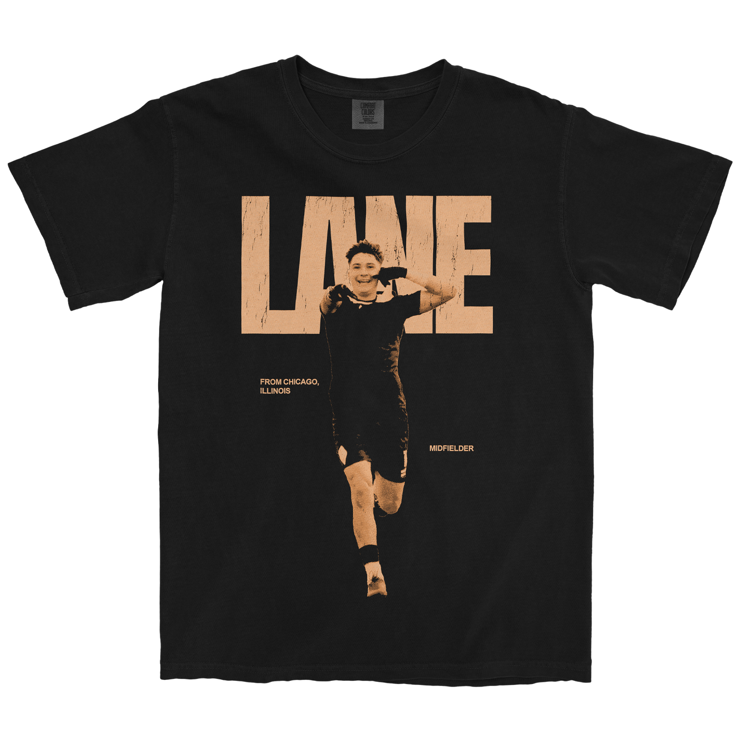 JAKE LANE VINTAGE BLACK TEE