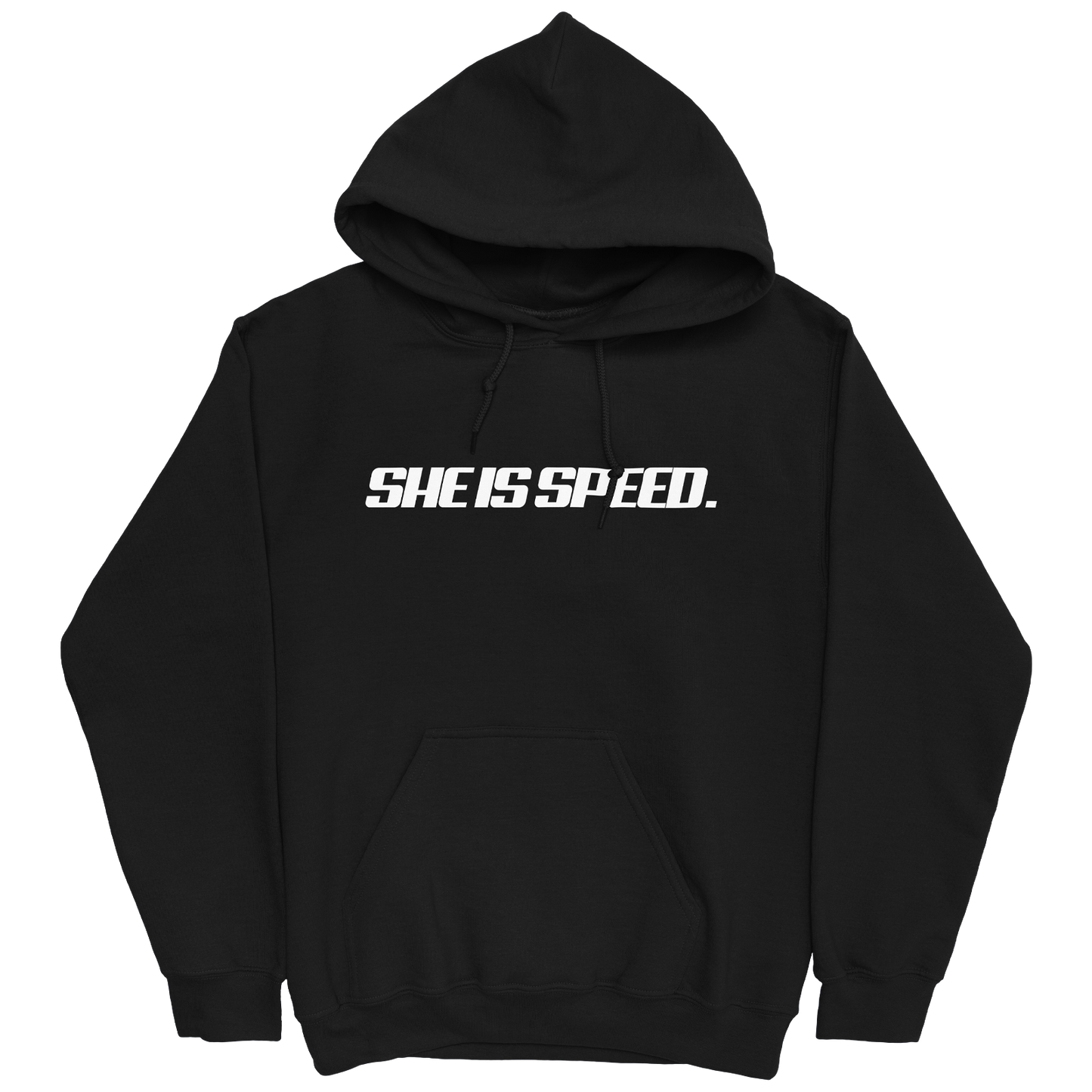 SHE IS SPEED. GABBIE GRAVES BLACK HOODIE