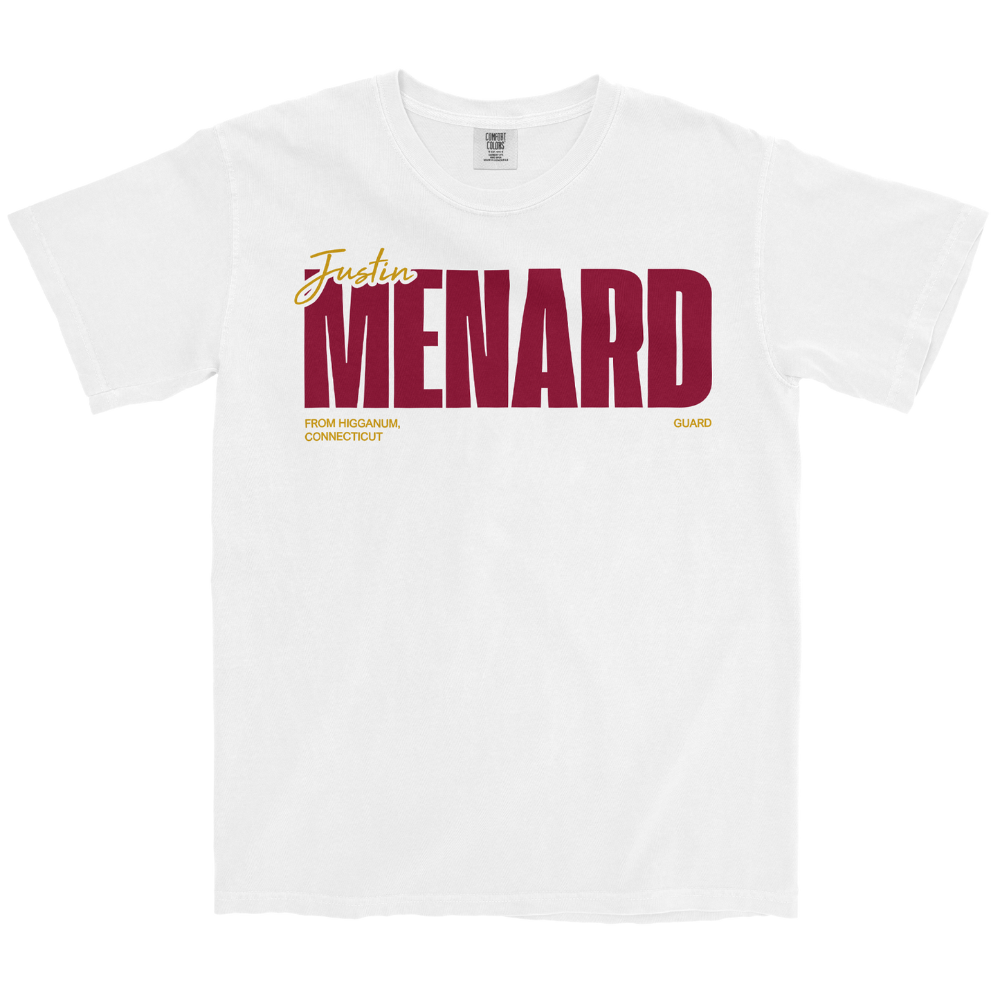 JUSTIN MENARD WHITE TEE