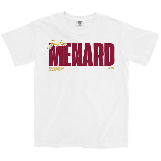 JUSTIN MENARD WHITE TEE