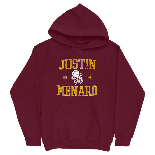 JUSTIN MENARD VINTAGE MAROON HOODIE