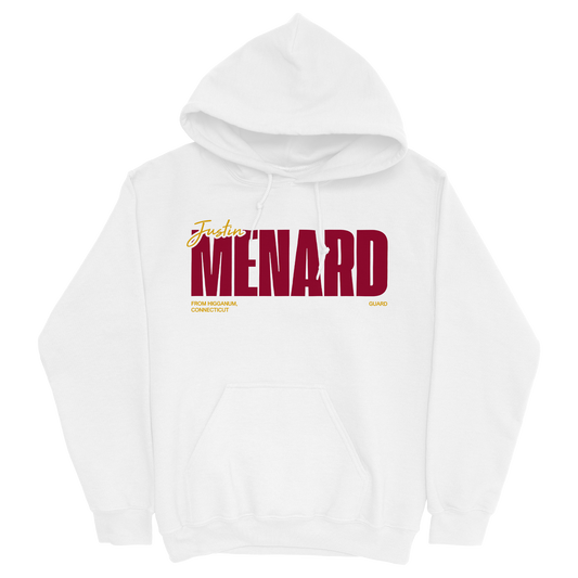 JUSTIN MENARD CLASSIC WHITE HOODIE