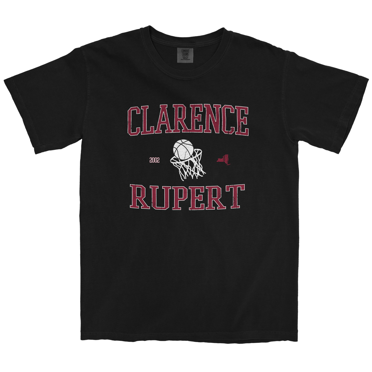 CLARENCE RUPERT RETRO BLACK TEE