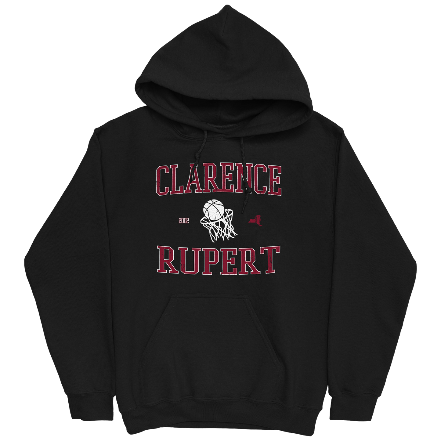 CLARENCE RUPERT RETRO BLACK HOODIE