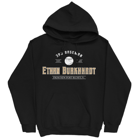 ETHAN BURKHARDT CLASSIC BLACK HOODIE