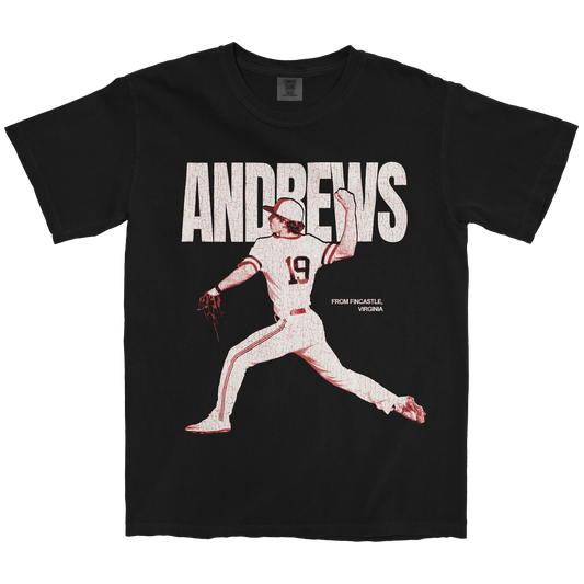 HEATH ANDREWS GRAPHIC BLACK TEE