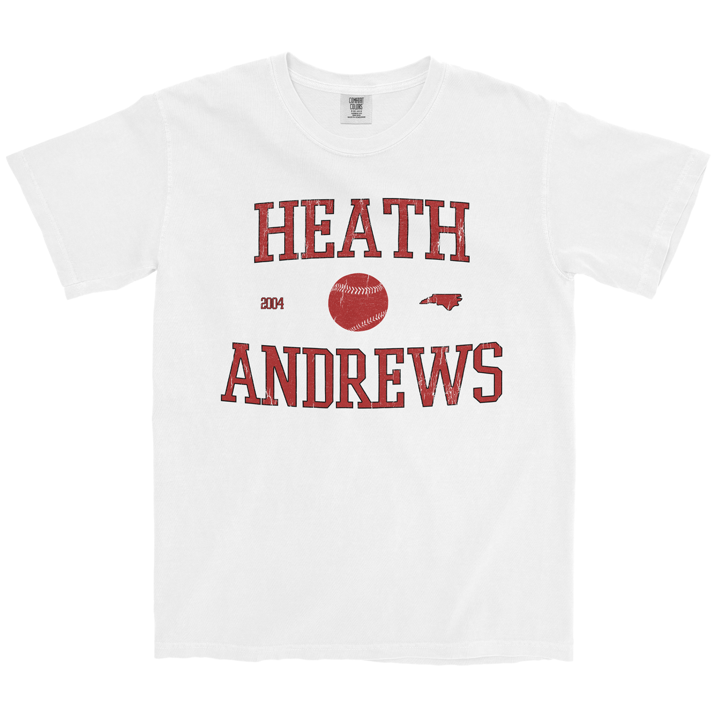 HEATH ANDREWS RETRO WHITE TEE