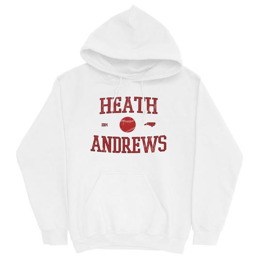 HEATH ANDREWS RETRO WHITE HOODIE