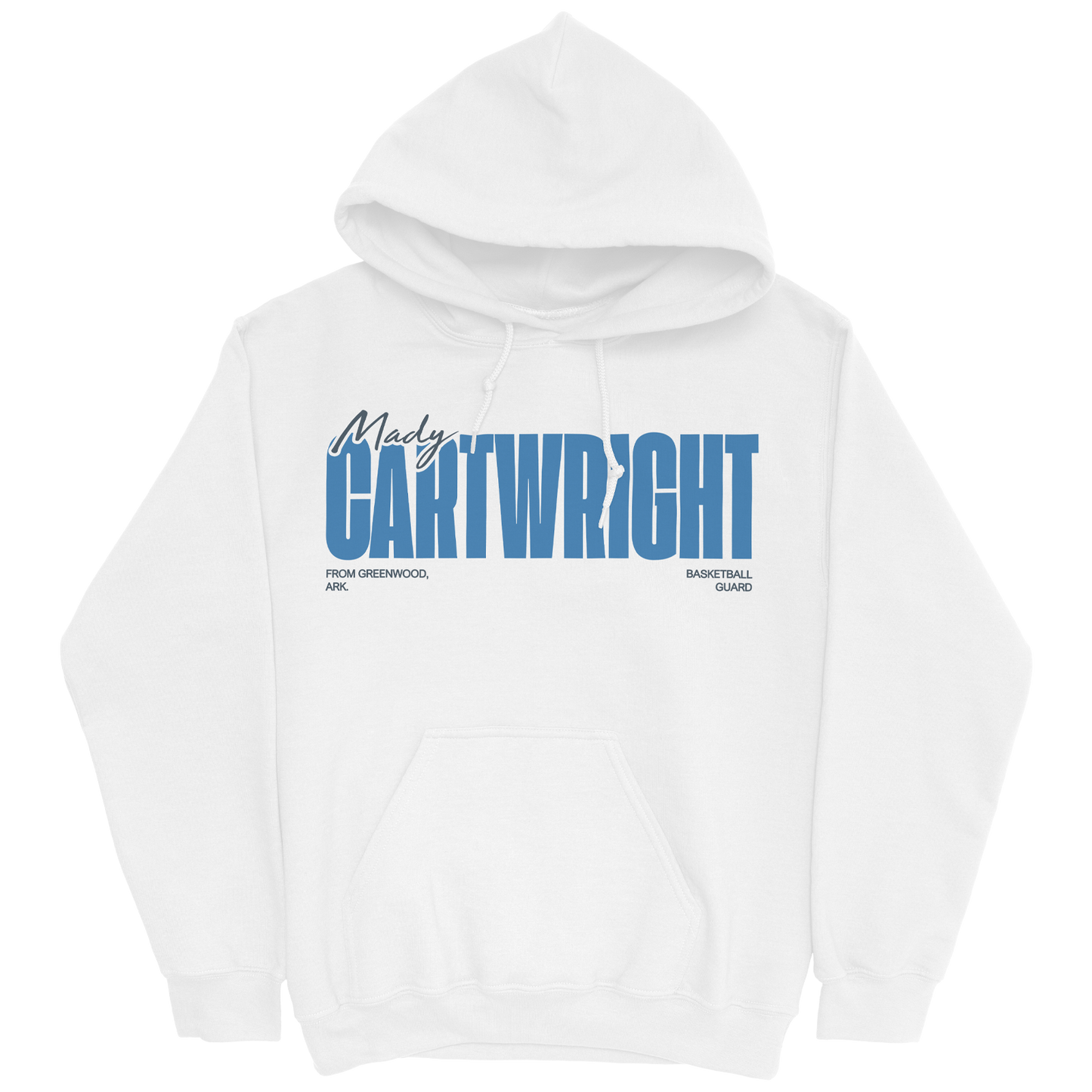 MADY CARTWRIGHT CLASSIC WHITE HOODIE