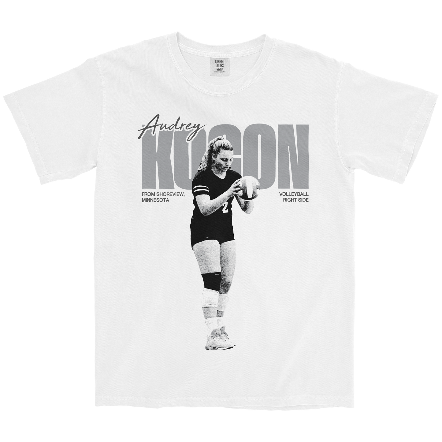 AUDREY KOCON VINTAGE WHITE TEE