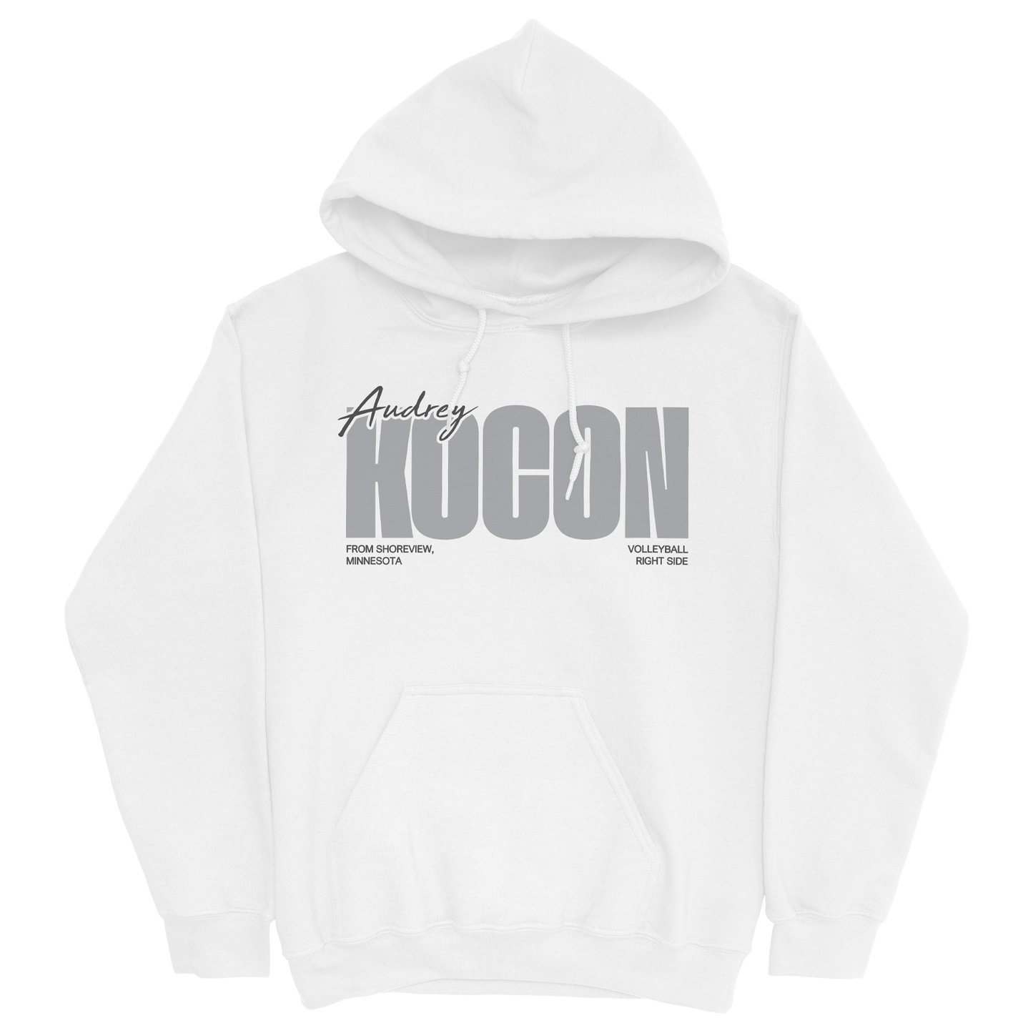 AUDREY KOCON CLASSIC WHITE HOODIE