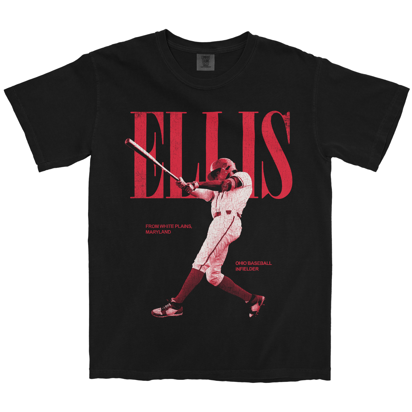 LEE ELLIS VINTAGE BLACK TEE