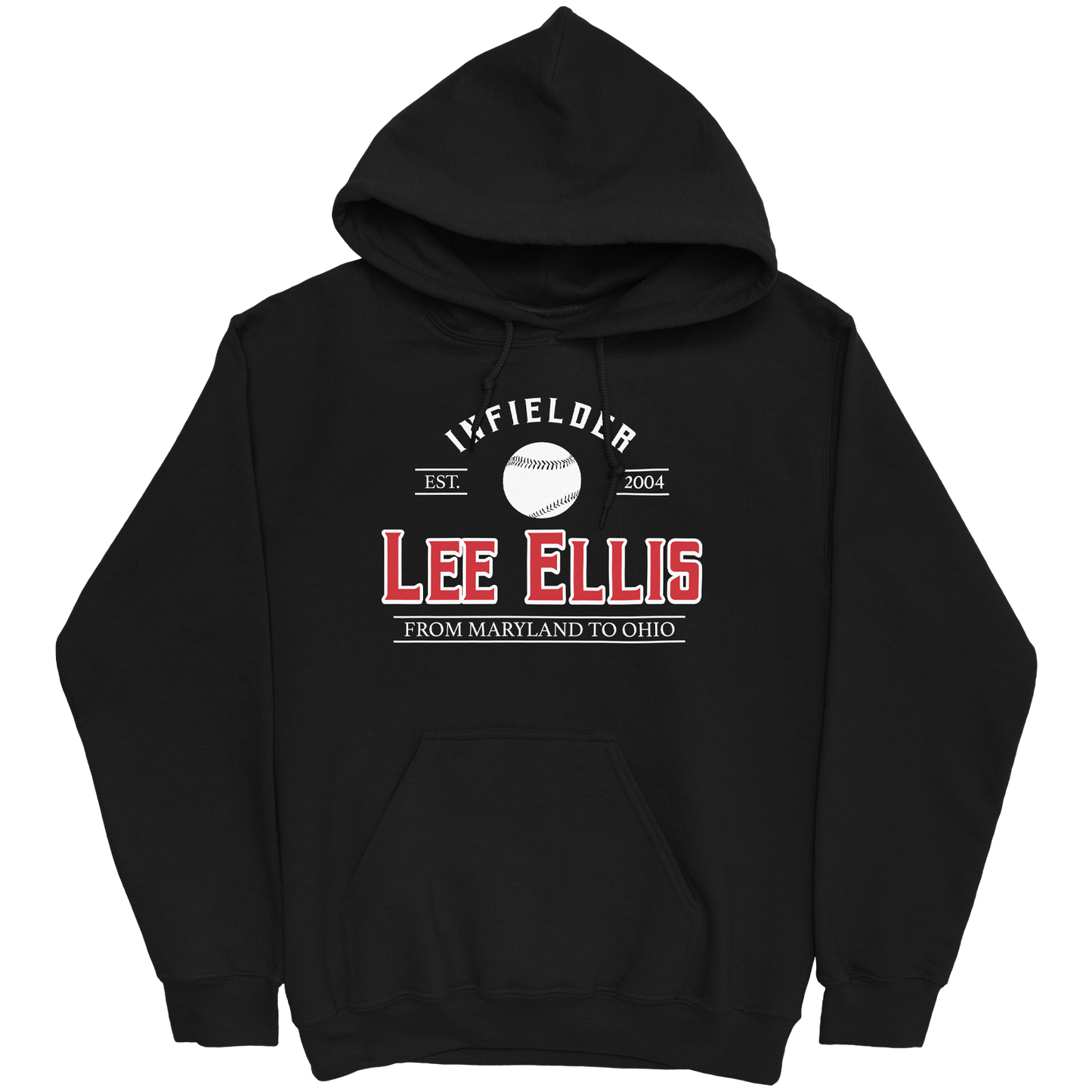 LEE ELLIS CLASSIC BLACK HOODIE