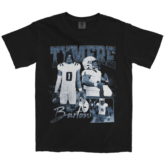 TYMERE BURTON GRAPHIC BLACK TEE