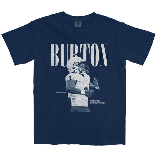 TYMERE BURTON VINTAGE NAVY TEE