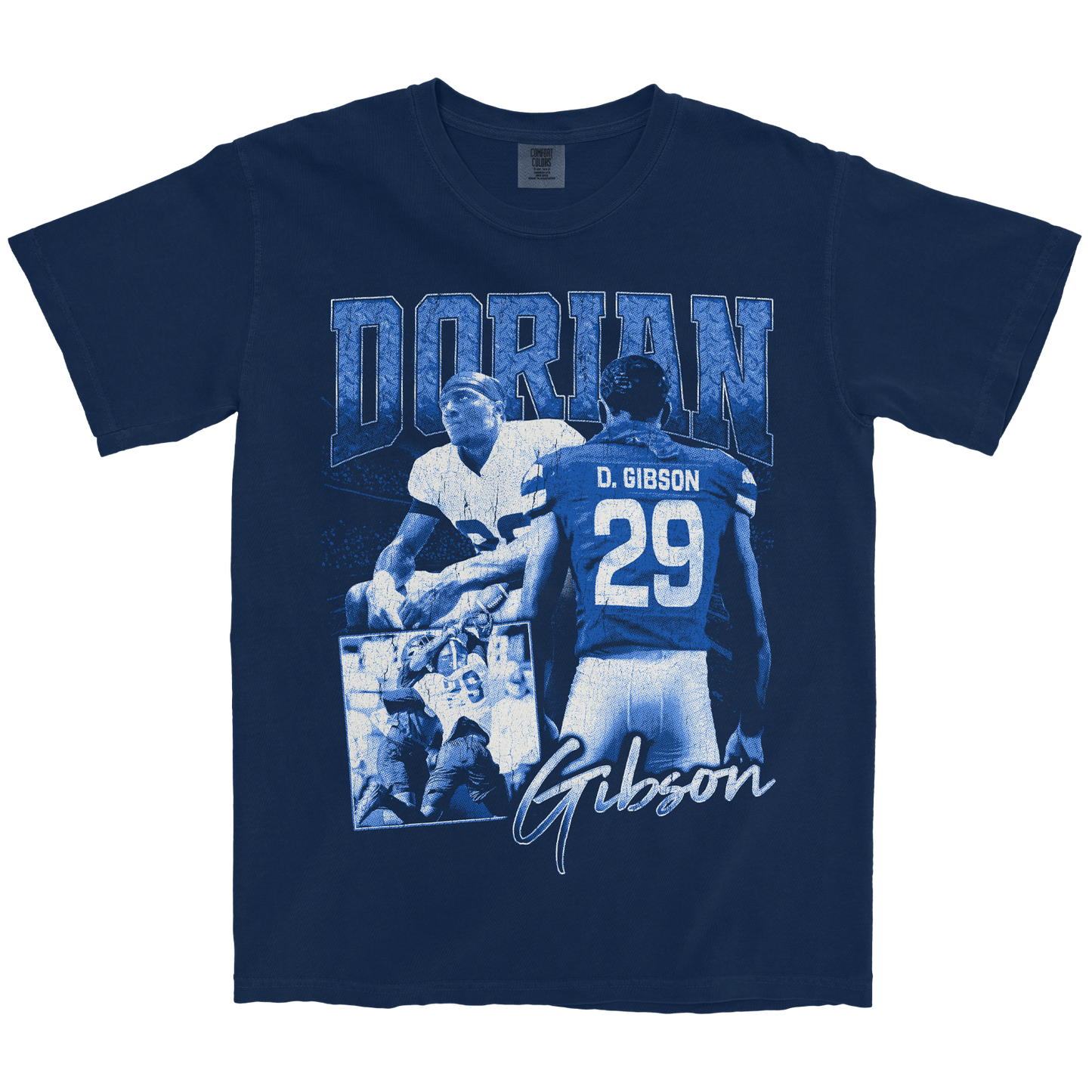 DORIAN GIBSON GRAPHIC NAVY TEE