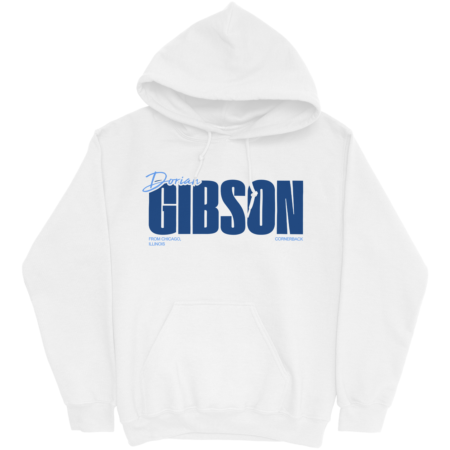 DORIAN GIBSON CLASSIC WHITE HOODIE