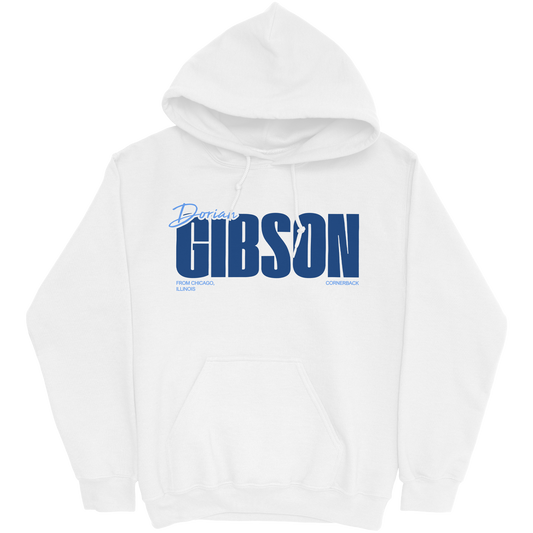 DORIAN GIBSON CLASSIC WHITE HOODIE