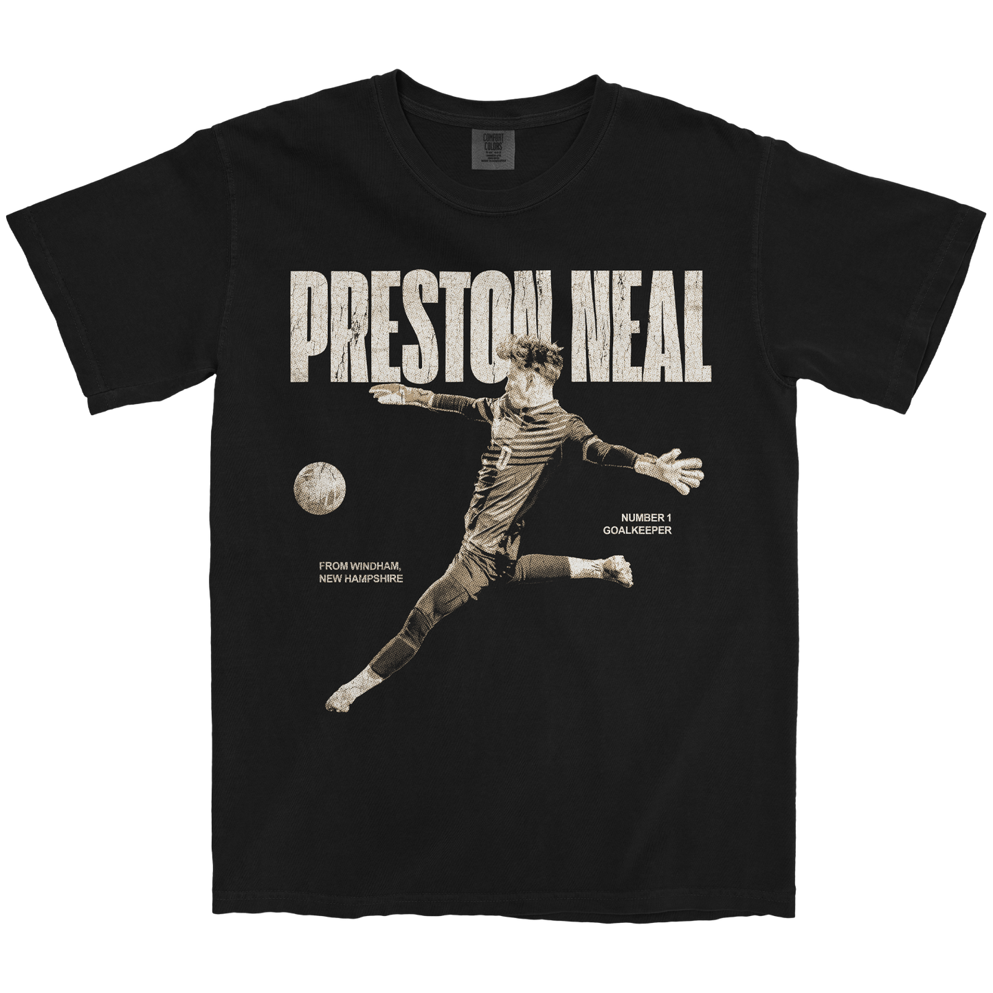 PRESTON NEAL VINTAGE BLACK TEE